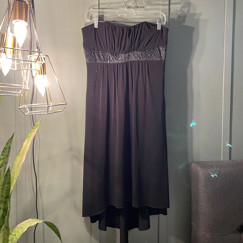 Shelli Segal laundry beaded strapless dress
